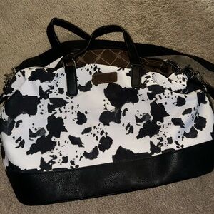 Wrangler cow print duffel bag (not used)
